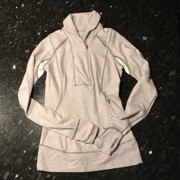 Lululemon Think Fast Pullover Mini Check Pique 2 - Picture 5 of 5